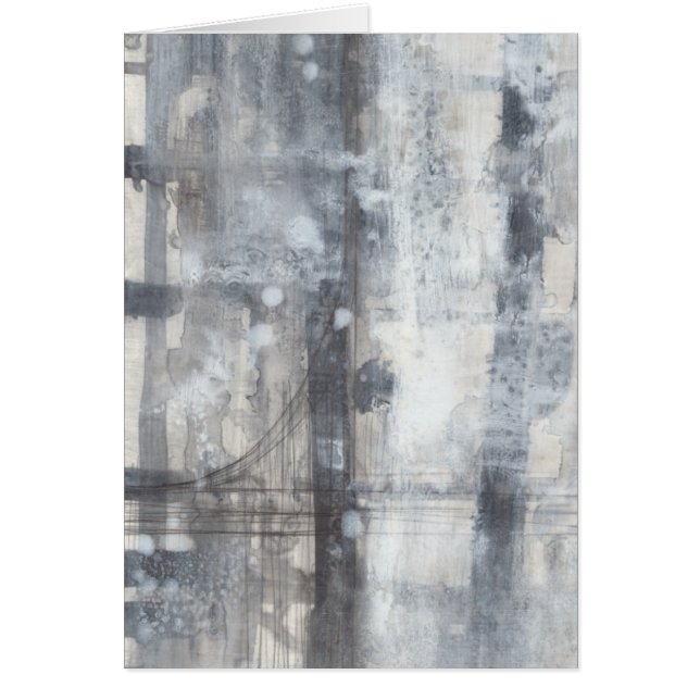 Contemporary Grått-målning Hälsningskort (Framsidan)