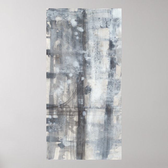 Contemporary Grått-målning Poster (Framsidan)