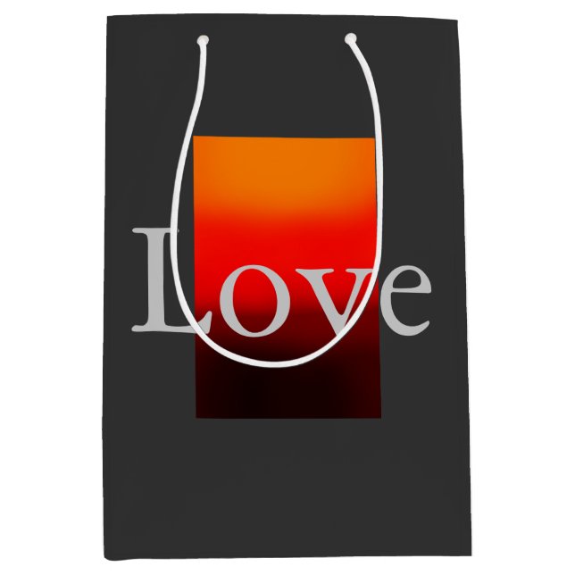 Contemporary Grått Red Kärlek Bröllop (Framsidan)