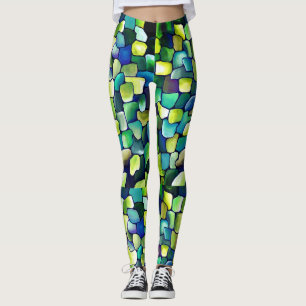 Contemporary Grönt Mönster Leggings