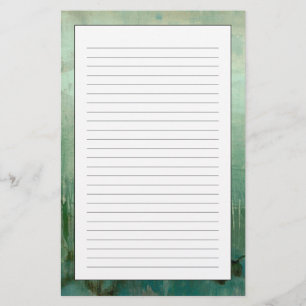 Contemporary Grönt vattenfärg Brevpapper