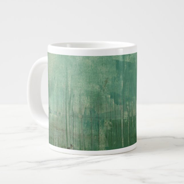 Contemporary Grönt vattenfärg Jumbo Mugg (Framsida vänster)