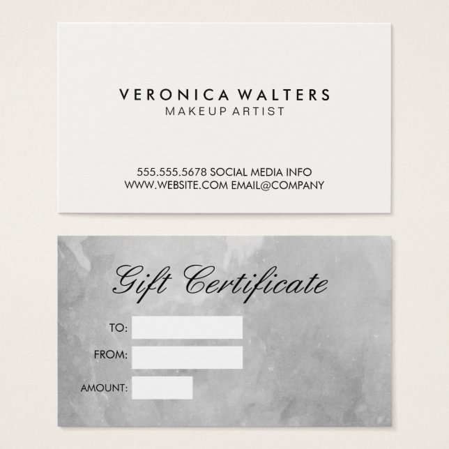 Contemporary Grunge Visitkort (Framsida & baksida)