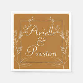 Contemporary Guld och vit Pappersservett