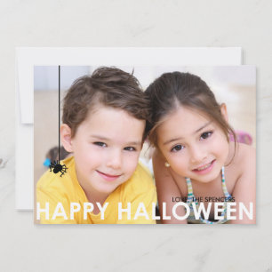 Contemporary Halloween-fotokort Kort