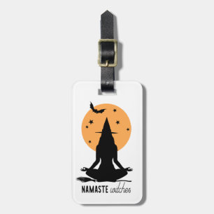 Contemporary Halloween yoga Witch Bagagebricka