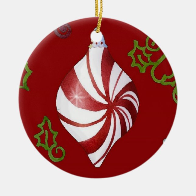 Contemporary Jul Peppermint Candy Ornament (Framsidan)