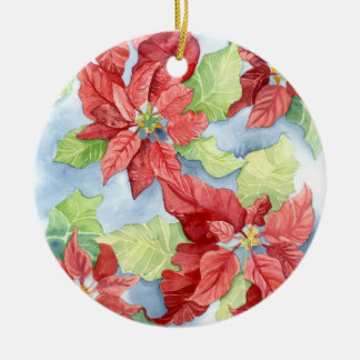 Contemporary jul Poinsettia Ornament