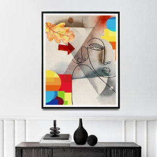 Contemporary Kemisk väggdekoration. Poster