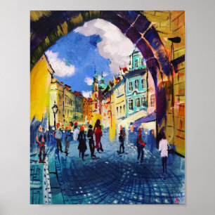 Contemporary konst , målning , Prag Poster