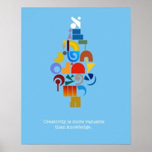 Contemporary, kreativ Hebrew Aleph-bet poster