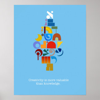 Contemporary, kreativ Hebrew Aleph-bet poster