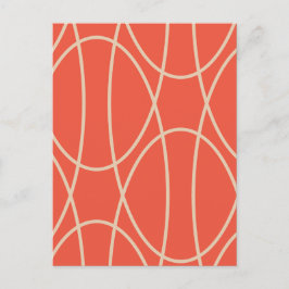 Contemporary Kurvor Abstrakt design Vykort