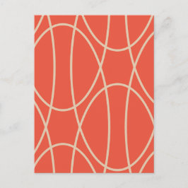 Contemporary Kurvor Abstrakt design Vykort