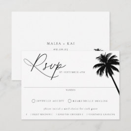 Contemporary Kustval Chic Meal Choice Bröllop OSA Kort