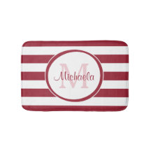 Contemporary Large Red Rand Namn och Monogram