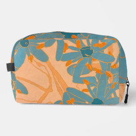 Contemporary Leaf Design in Peach