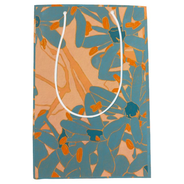 Contemporary Leaf Design in Peach (Framsidan)