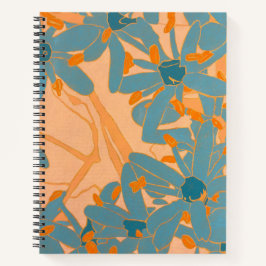 Contemporary Leaf Design Peach
