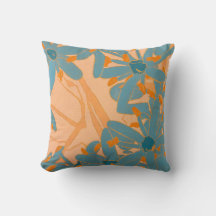 Contemporary Leaf Design Peach