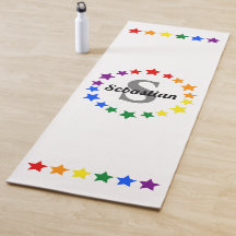 Contemporary LGBT Gay pride Stars Monogram och Nam