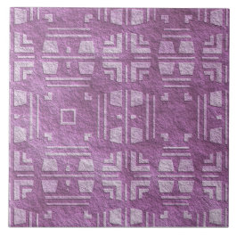 Contemporary Lila Mauve Shapes Ceramic Tile Kakelplatta