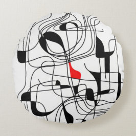 Contemporary Linear Design Rund Kudde