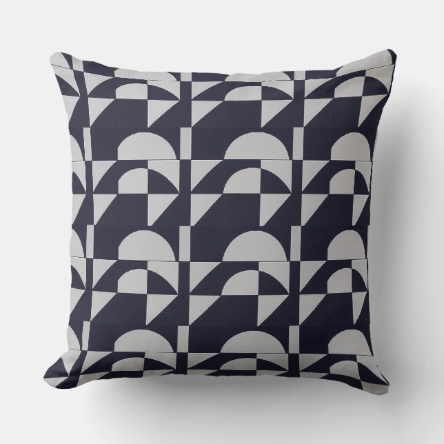 Contemporary Living: Seamless Geometric Pattern Co Kudde (Framsida)