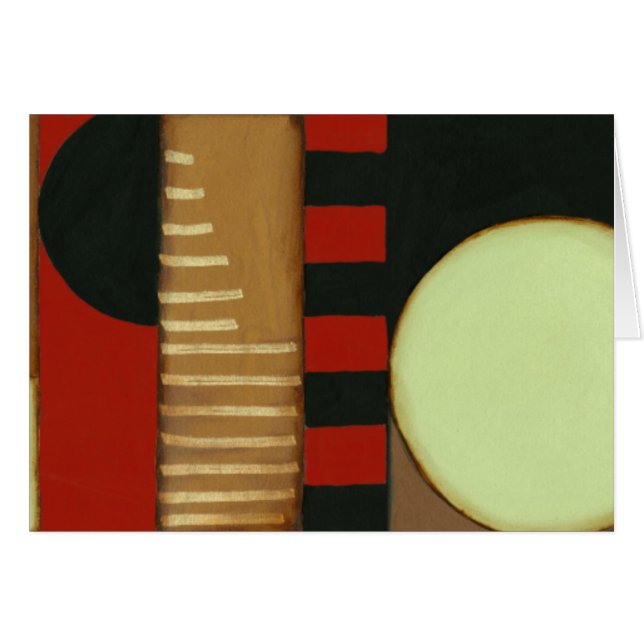 Contemporary Loft Stil Paneled Painting Hälsningskort (Framsidan Horizontal)