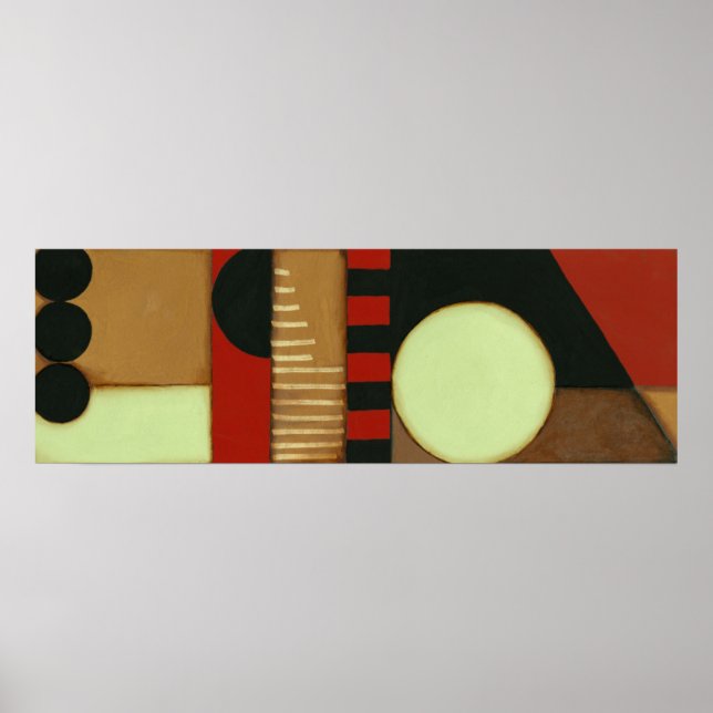 Contemporary Loft Stil Paneled Painting Poster (Framsidan)