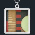Contemporary Loft Stil Paneled Painting Silverpläterat Halsband<br><div class="desc">En contemporary loft stil-målning med flerfärgade paneler och cirklar. En annan fantastisk skapad av Jennifer Goldberger,  köp den här biet och titta på några av hennes andra målningar!</div>
