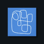 Contemporary Minimalist Line Art Teckning i Blue Canvastryck<br><div class="desc">Contemporary Minimalist Line Art Teckning i Blue Kanvastryck</div>