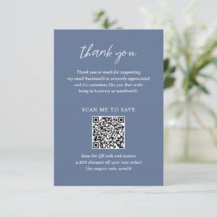 Contemporary - minimalistiskt Dusty Blue Modern Bu Tack Kort