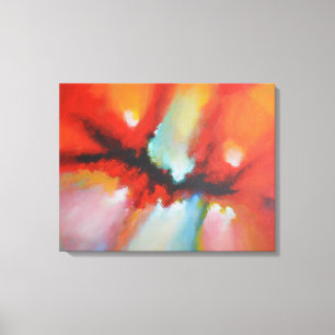 Contemporary Modern Abstrakt-målning Canvastryck