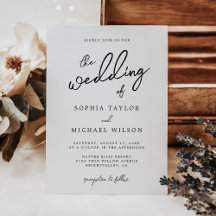 Contemporary Modern Black and White Bröllop