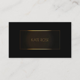 Contemporary Modern Black Guld Ram Vip Visitkort