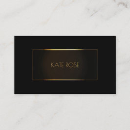Contemporary Modern Black Guld Ram Vip Visitkort