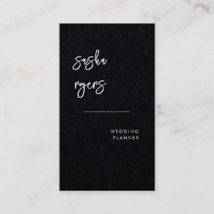 Contemporary Modern Black Visitkort