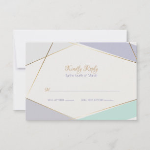 Contemporary Modern Geometric Rand Mint Violet OSA Kort