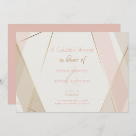 Contemporary Modern Geometric Rand Sand Inbjudningar