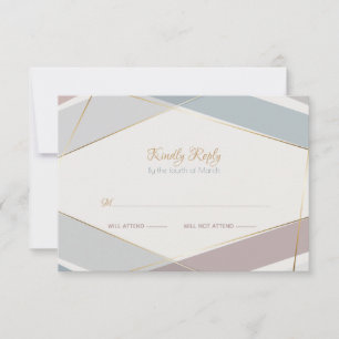 Contemporary Modern Geometric Rand Taupe Slate OSA Kort