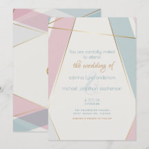 Contemporary Modern Geometric Rand Teal Ro