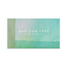 Contemporary Modern Grönt Linjer Vattenfärgskonst