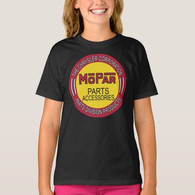 Contemporary Mopar Logotyp Design Classic T-Shirt (Framsida)