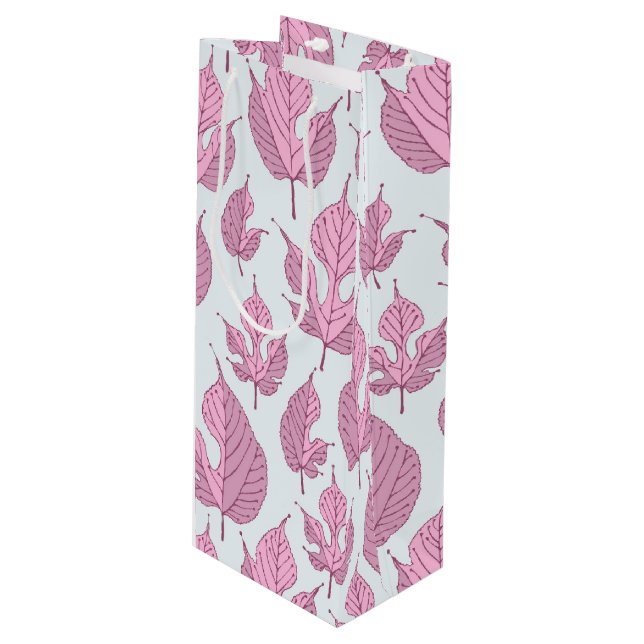 Contemporary Mulberry Löv Mönster Vin Gift Bag (Framsidan Vinklad)