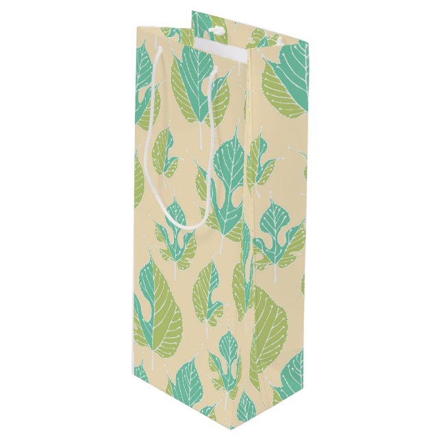 Contemporary Mulberry Löv Mönster Vin Gift Bag (Framsidan Vinklad)