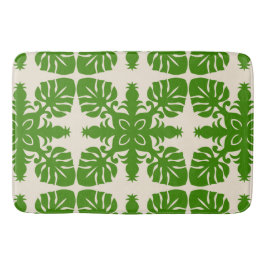 contemporary och modern hawaiian lämnade mönster badrumsmatta