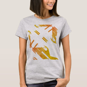 Contemporary Orange Southwest Art-Abstrakt T Shirt