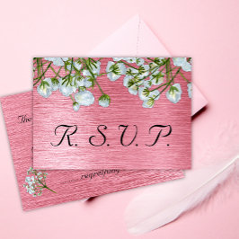 Contemporary OSA av metallisk Rosa och vit Blommig