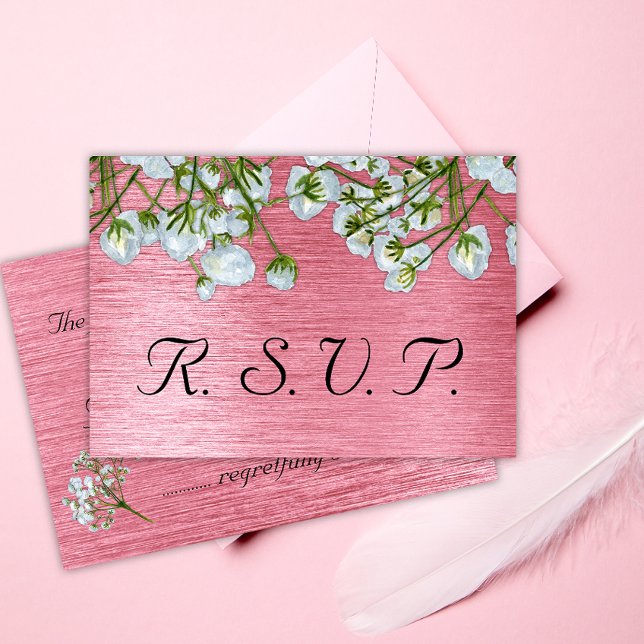 Contemporary OSA av metallisk Rosa och vit Blommig (Skapare uppladdad)